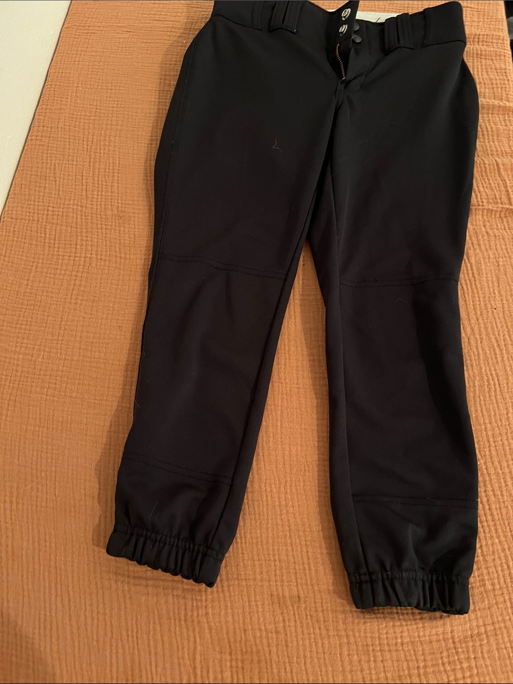 Kids Black Athletic softball pants